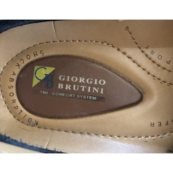 Giorgio Brutini Two Tone Leather Penny Loafers Men's 9M Comfort Support Brand - Picture 6 of 10